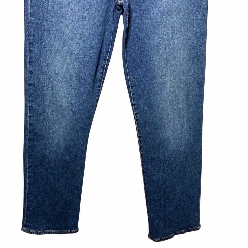 Levi's Womens Ribcage Straight Jeans 31 High Rise Button Fly Blue Denim Classic - Picture 9 of 16